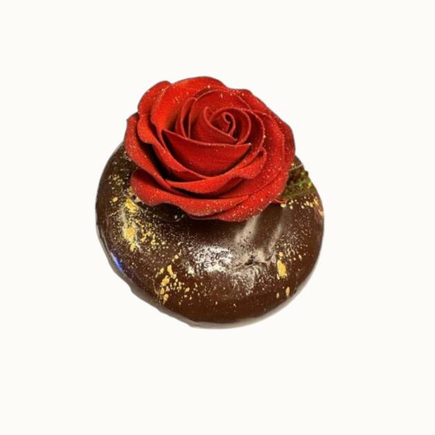 Chocolate Cupcake with Rose